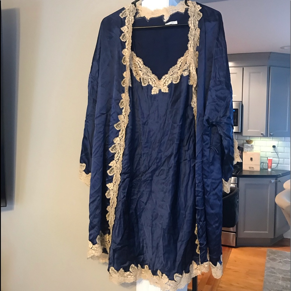 Silk Nightgown & Robe